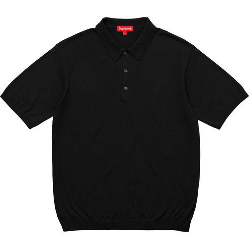 Supreme Knit Polo Shirt - Black
