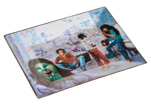 Supreme Lady Pink Ladies Room Ceramic Tray - Multicolor