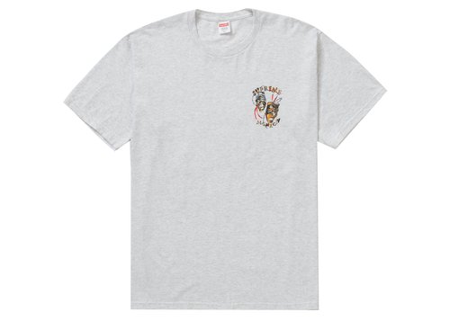 Supreme Laugh Now Tee Shirt - Ash Grey