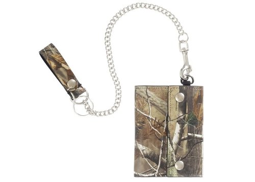 Supreme Leather Chain Wallet FW25 - Realtree Hardwoods Camo