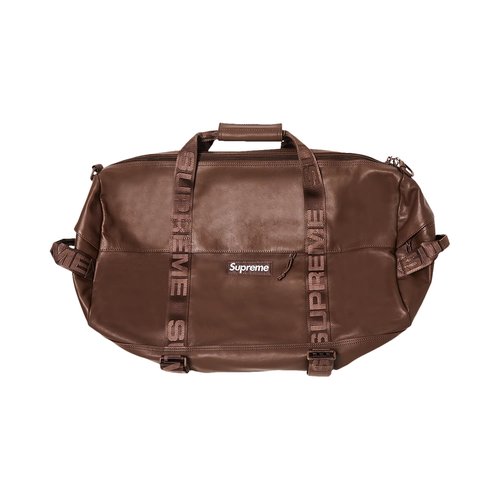 Supreme Leather Duffle Bag 'Brown' - FW24B45 BROWN | Solesense