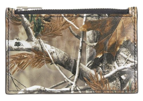 Supreme Leather Zip Card Holder FW25 - Realtree Hardwoods Camo