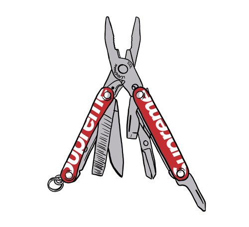 Supreme Leatherman Squirt PS4 tool - Red