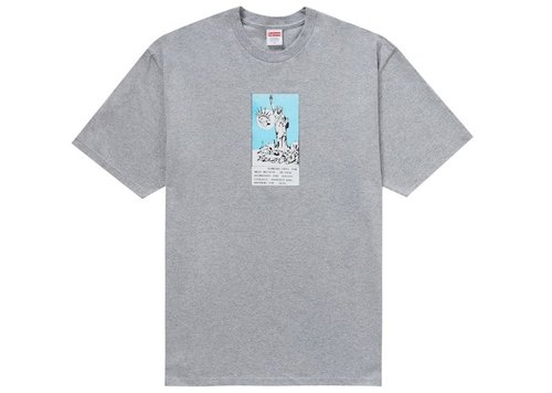 Supreme Liberty Tee Shirt - Heather Grey