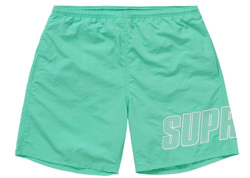 ウェア 19ss Supreme Logo Applique Water Short Supreme Logo Appliqué Water Short (SS19) - $118