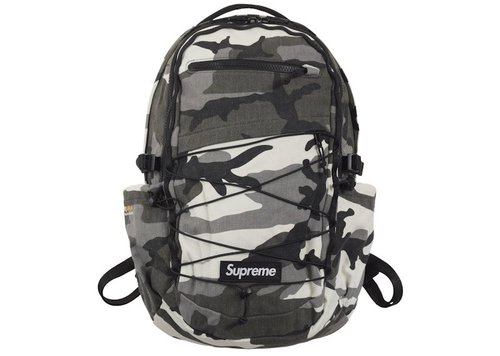 Supreme Logo Backpack SS25 - Snow Camo