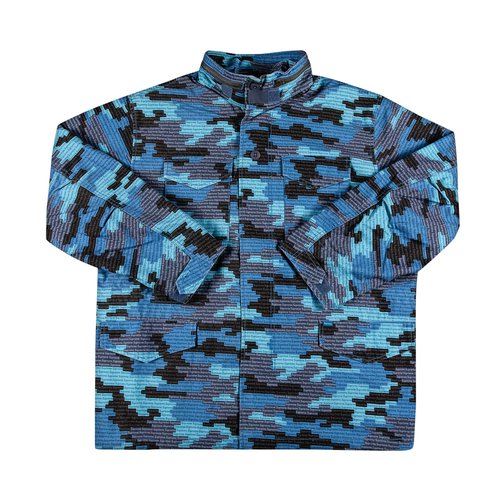 Supreme Logo Camo M-65 Jacket - SS21J24 BLUE