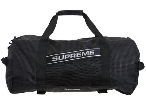 Supreme Logo Duffle Bag - Black