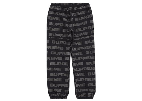 Supreme Logo Ripstop Track Pant - Black