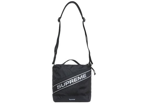 Supreme Logo Shoulder Bag - Black