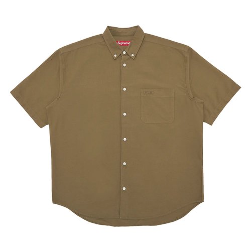 Supreme Loose Fit Short-Sleeve Oxford Shirt - SS24S3 OLIVE