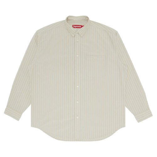 Supreme Loose Fit Stripe Shirt - FW23S43 TAN