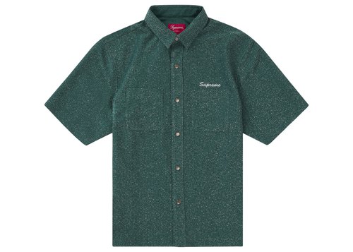Supreme Lurex Short Sleeve Shirt - Green