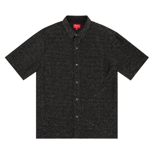 Supreme Lurex Short-Sleeve Shirt - FW22S27 BLACK