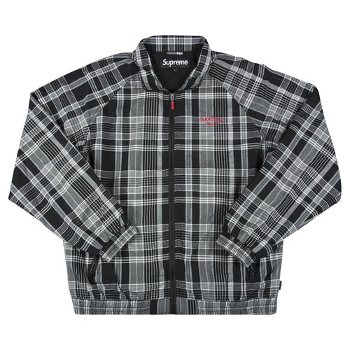 Supreme Madras Track Jacket - SS17J62 BLACK