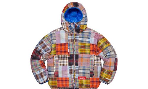 Supreme Madras Windstopper Puffer Jacket Multicolor