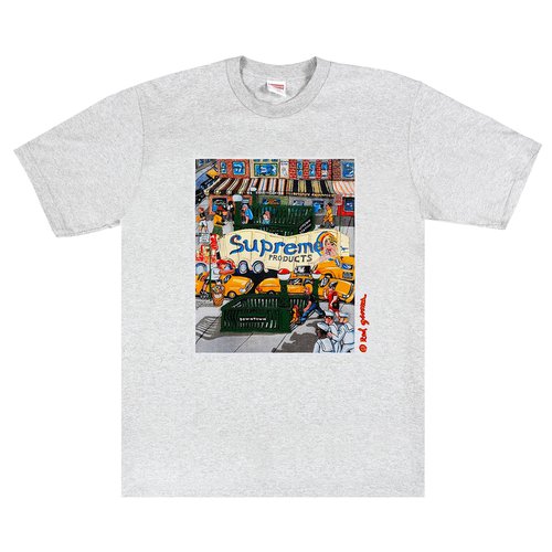 Supreme Manhattan Tee - SS22T37 ASH GREY