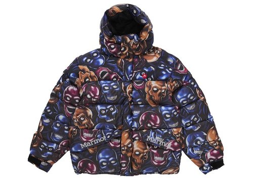 Supreme Marmot 800Fill Down Parka Jacket - Skull Pile