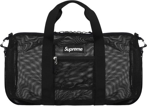 Supreme Mesh Duffle Bag - Black