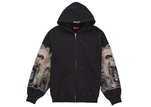 Supreme Michael Jackson Dangerous Zip Up Hooded Sweatshirt - Black