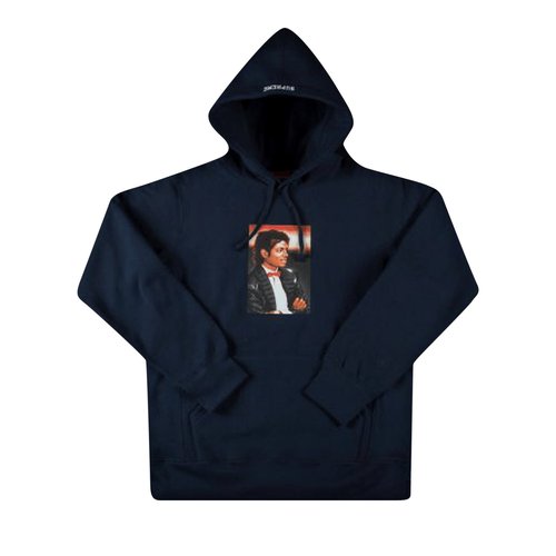 Supreme Michael Jackson Hooded Sweatshirt 'Navy' - SS17SW48 NAVY