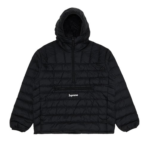 Supreme Micro Down Half Zip Hooded Pullover - FW24J22 BLACK