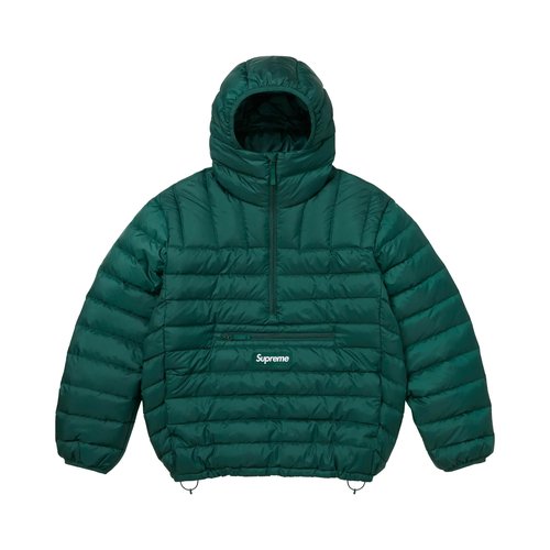 Supreme Micro Down Half Zip Hooded Pullover - FW25J40 DARK GREEN