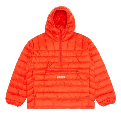Supreme Micro Down Half Zip Hooded Pullover - FW24J22 DARK ORANGE