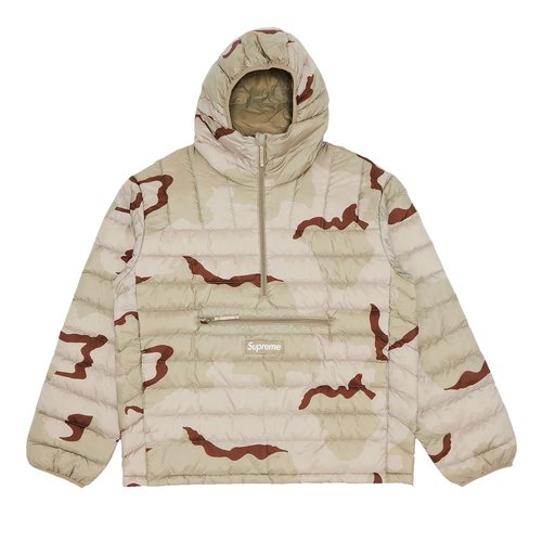 Supreme Micro Down Half Zip Hooded Pullover - FW24J22 DESERT CAMO
