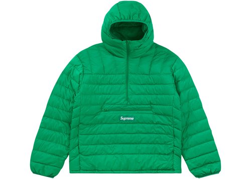 Supreme Micro Down Half Zip Hooded Pullover FW22 - Green