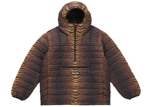 Supreme Micro Down Half Zip Hooded Pullover FW25 - Tiger