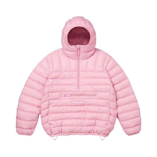 Supreme Micro Down Half Zip Hooded Pullover - FW25J40 LIGHT PINK