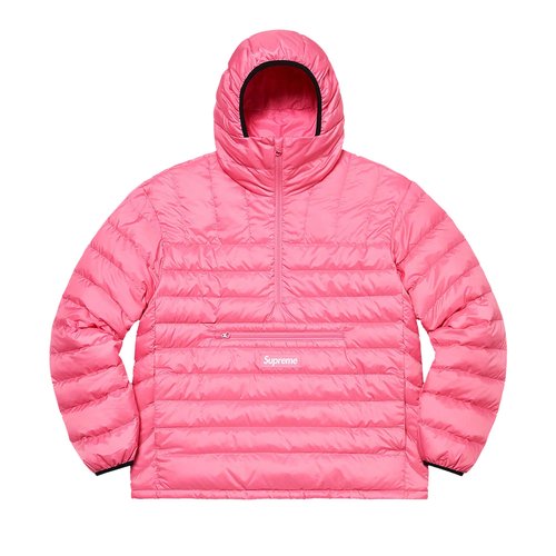 Supreme Micro Down Half Zip Hooded Pullover - FW21J37 PINK