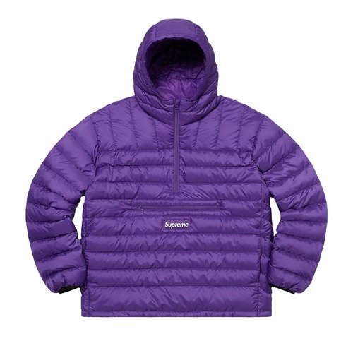 Supreme Micro Down Half Zip Hooded Pullover - FW20J36 PURPLE
