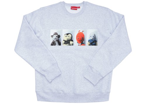 Supreme Mike Kelley AhhYouth! Crewneck Sweatshirt - Ash Grey