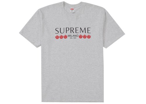 Supreme Milano Tee Shirt - Ash Grey