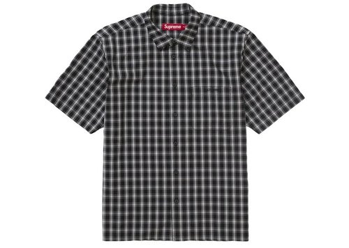Supreme Mini Plaid Short Sleeve Shirt - Black
