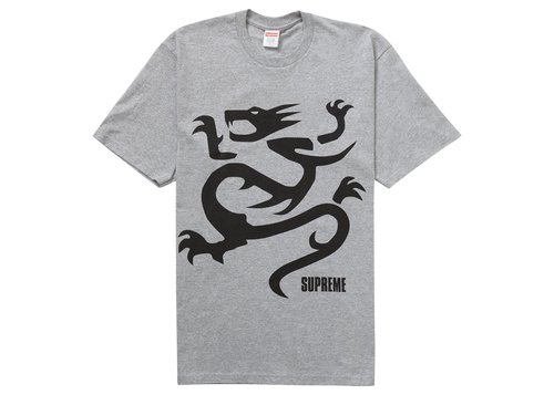 Supreme Mobb Deep Dragon Tee Shirt - Heather Grey