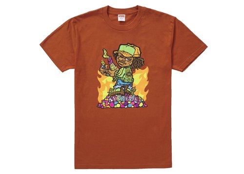 Supreme Molotov Tee Shirt - Rust