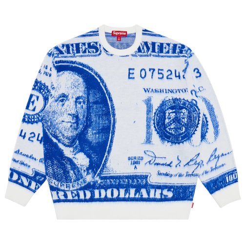 Supreme Money Sweater - SS25SK22 WHITE