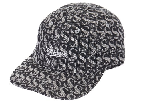 Supreme Monogram Denim 6Panel - Black