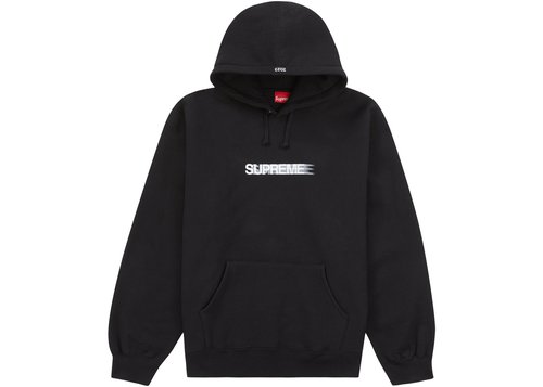 Supreme Motion Logo Hooded Sweatshirt SS23 - Black