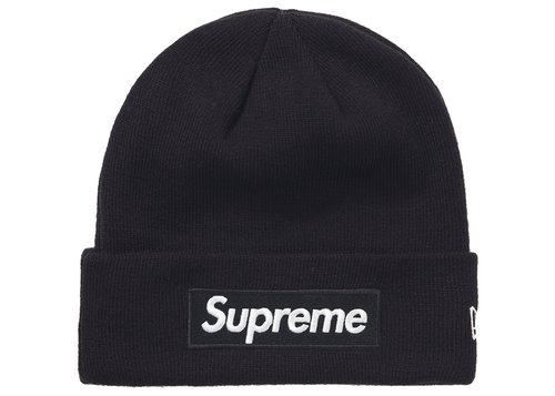 Supreme New Era Box Logo Beanie FW21 - Black