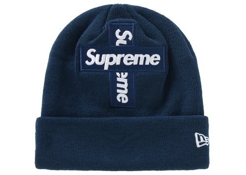 Supreme New Era Cross Box Logo Beanie 