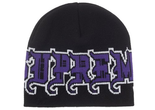 Supreme New Era Outline Beanie - Black