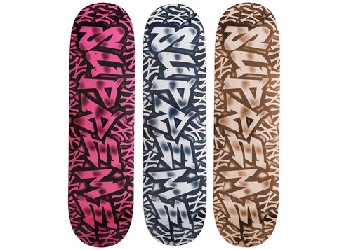 Supreme New York Yankees Airbrush Skateboard Deck Set - Multicolor