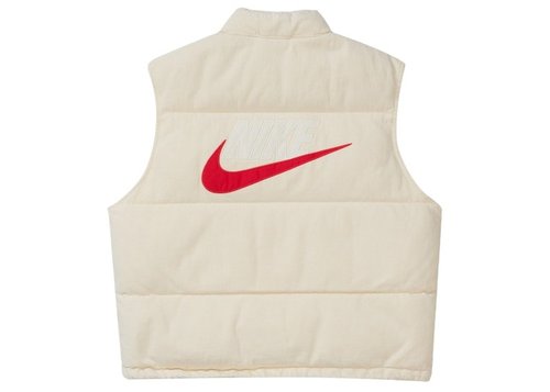 Supreme Nike Denim Puffer Vest - Natural