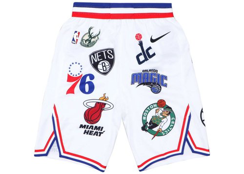 Supreme Nike/NBA Teams Authentic Short - White