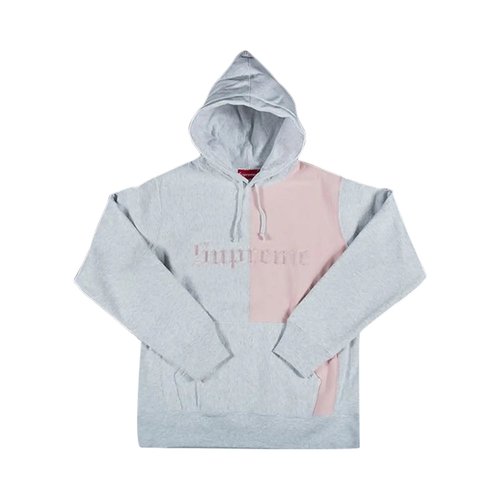 Supreme Old English Hooded Sweatshirt - FW17SW14 ASH GREY