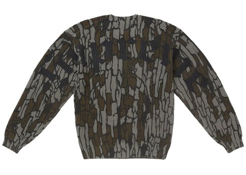 Supreme Old English Printed Sweater - Mossy Oak Trebark Camo